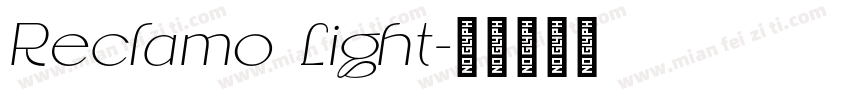 Reclamo Light字体转换